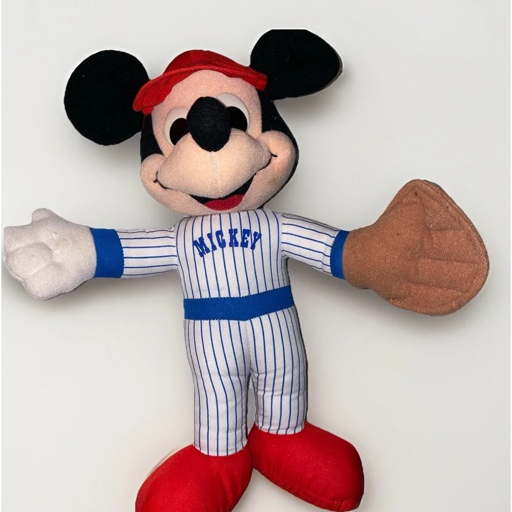 vintage 1988 Playskool‎ Mickey Mouse baseball plush Walt Disney
